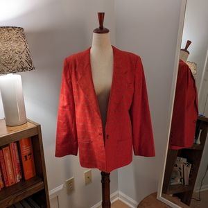 Richard Evans | Vintage | Wool Blazer Jacket | Red | Size 6